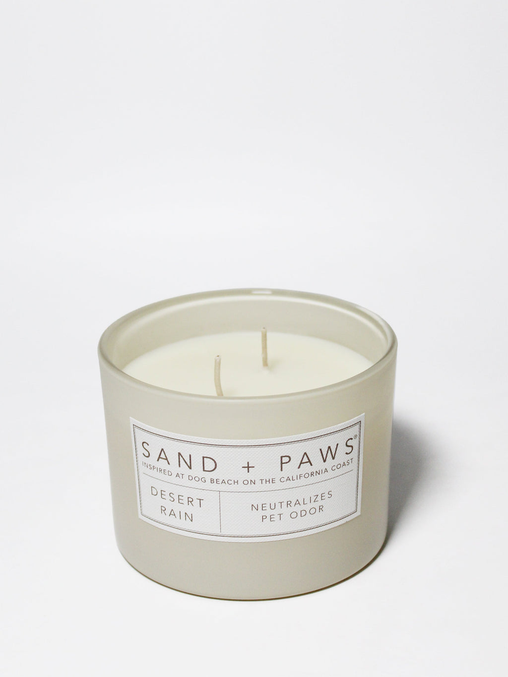 Elegant Sand + Paws Desert Rain 12 oz scented candle