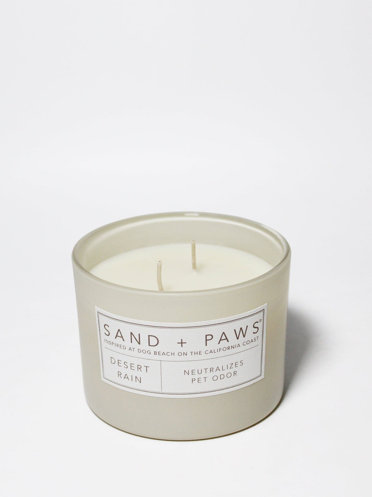 Elegant Sand + Paws Desert Rain 12 oz scented candle