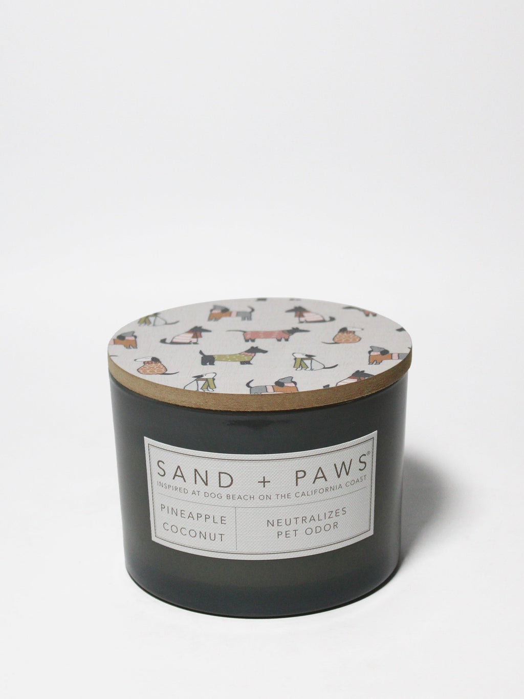 Elegant Sand + Paws Pineapple Coconut 12 oz scented candle