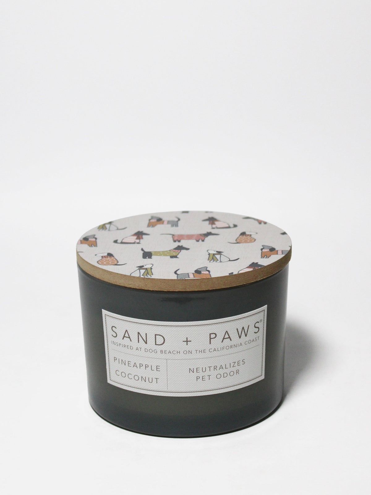 Elegant Sand + Paws Pineapple Coconut 12 oz scented candle