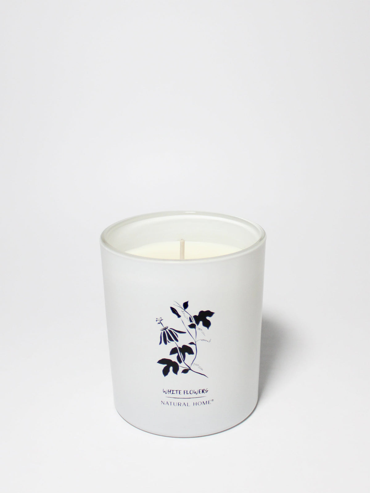 Elegant White Flowers Natural Home 11.5 oz scented candle