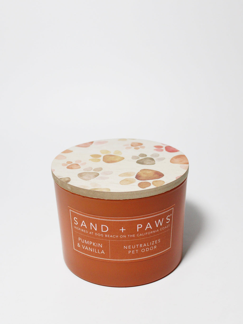 Elegant Sand + Paws Pumpkin & Vanilla 12 oz scented candle