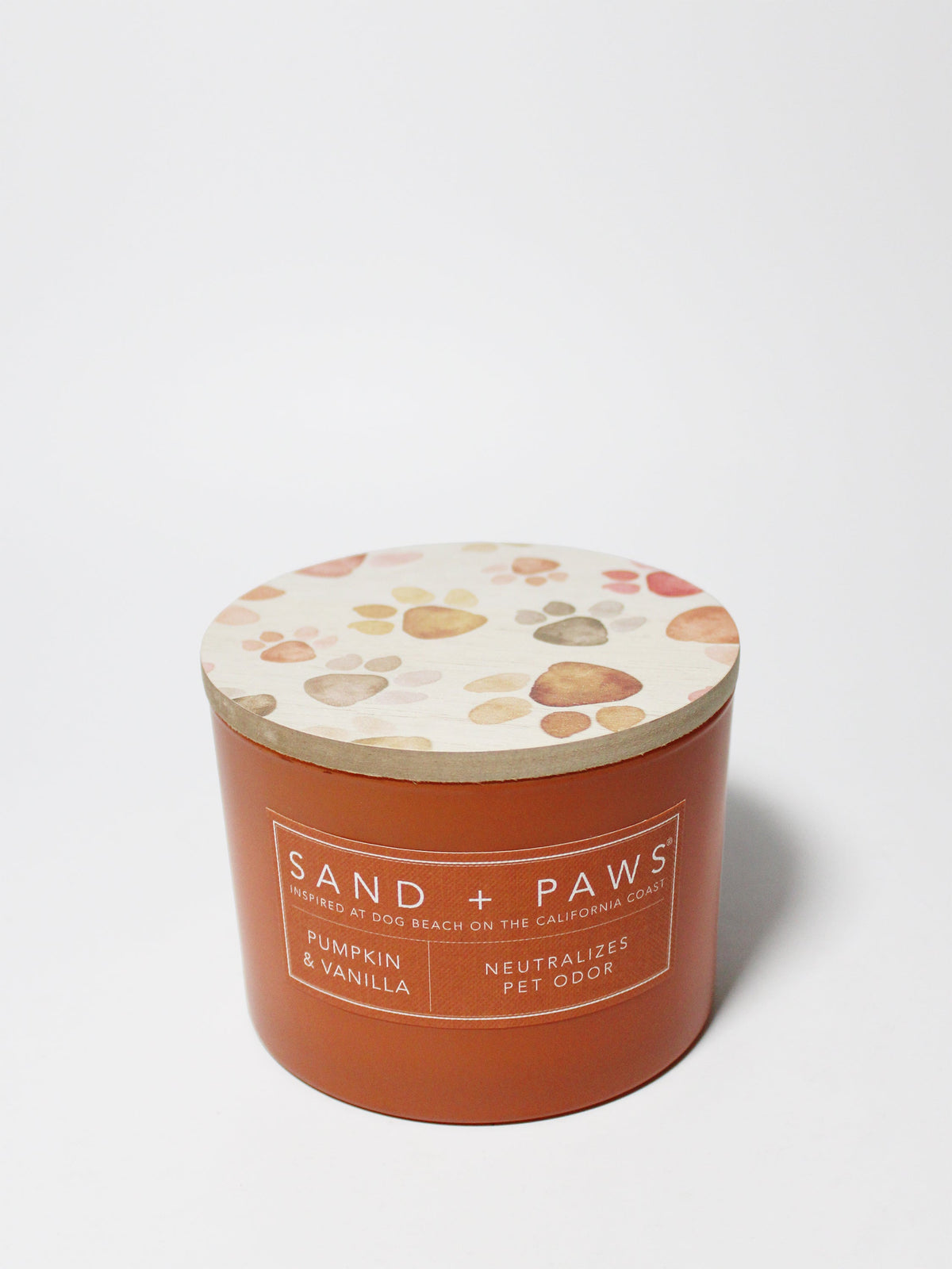 Elegant Sand + Paws Pumpkin & Vanilla 12 oz scented candle