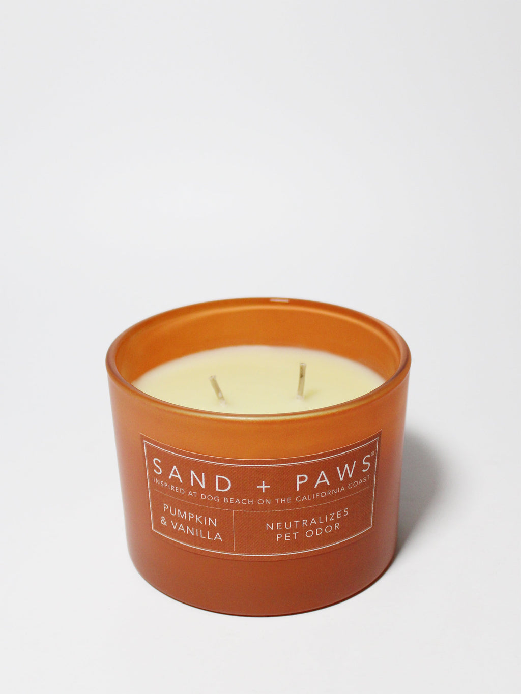 Elegant Sand + Paws Pumpkin & Vanilla 12 oz scented candle