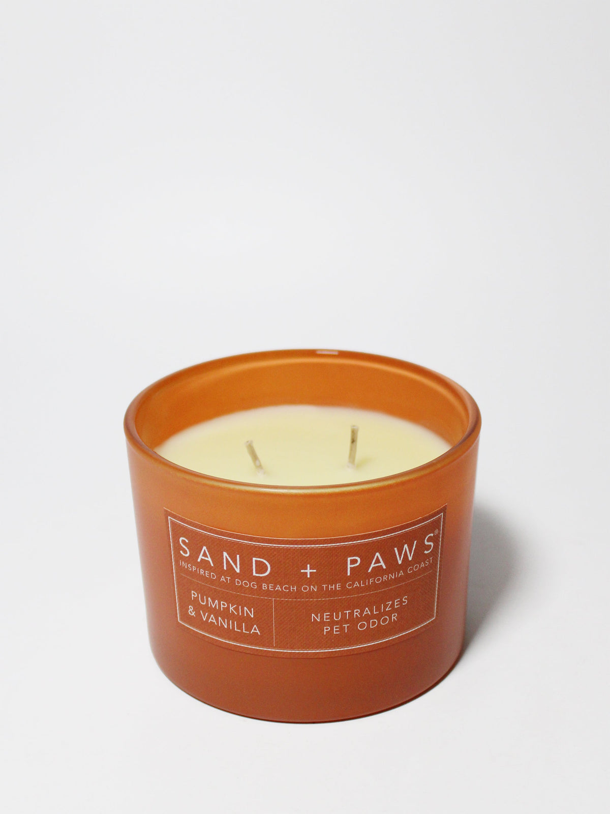 Elegant Sand + Paws Pumpkin & Vanilla 12 oz scented candle