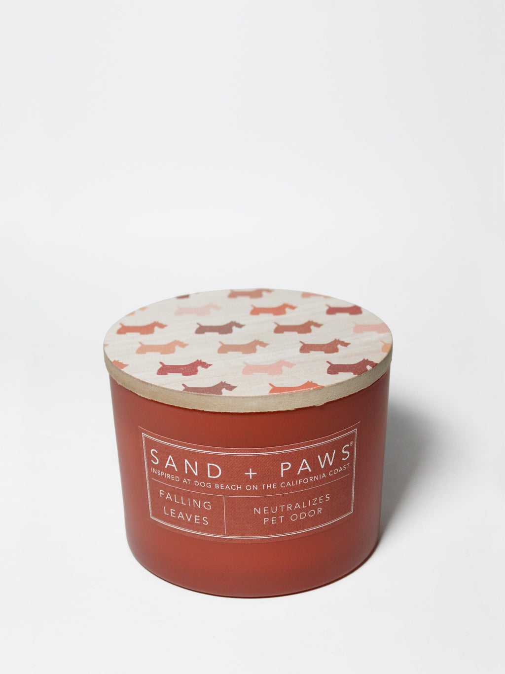 Elegant Sand + Paws Falling Leaves 12 oz scented candle