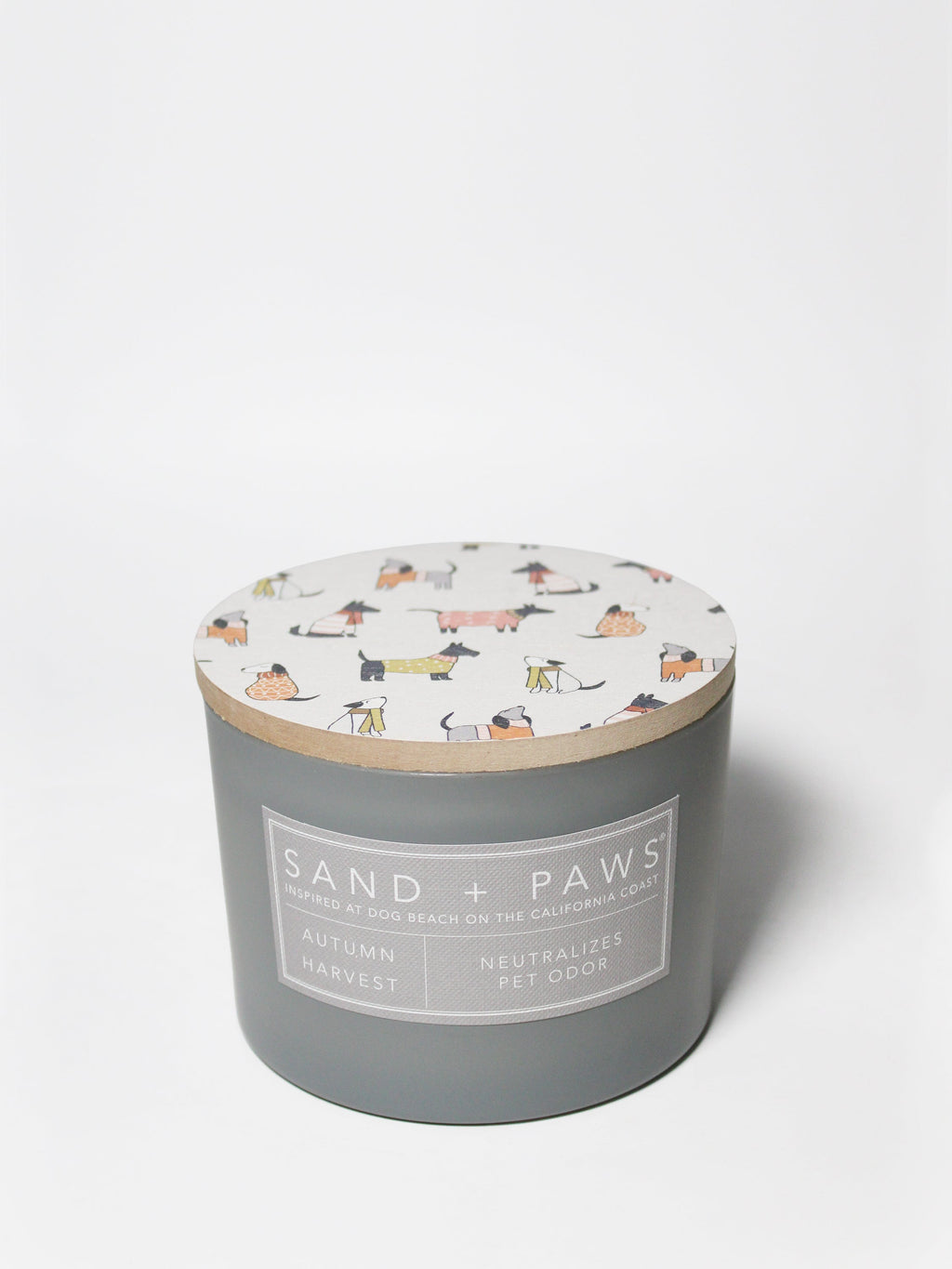 Elegant Sand + Paws Autumn Harvest 12 oz scented candle