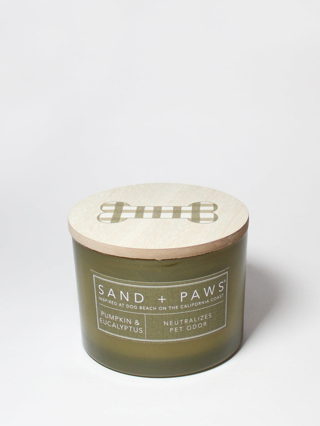 Elegant Sand + Paws Pumpkin & Eucalyptus 12 oz scented candle