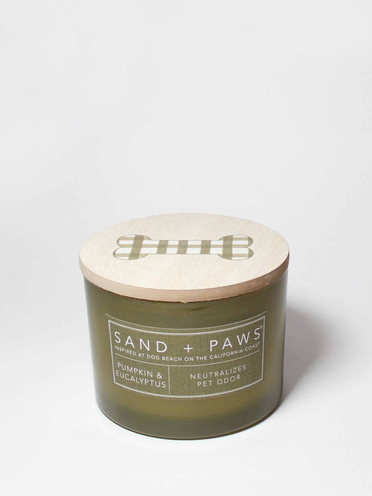 Elegant Sand + Paws Pumpkin & Eucalyptus 12 oz scented candle