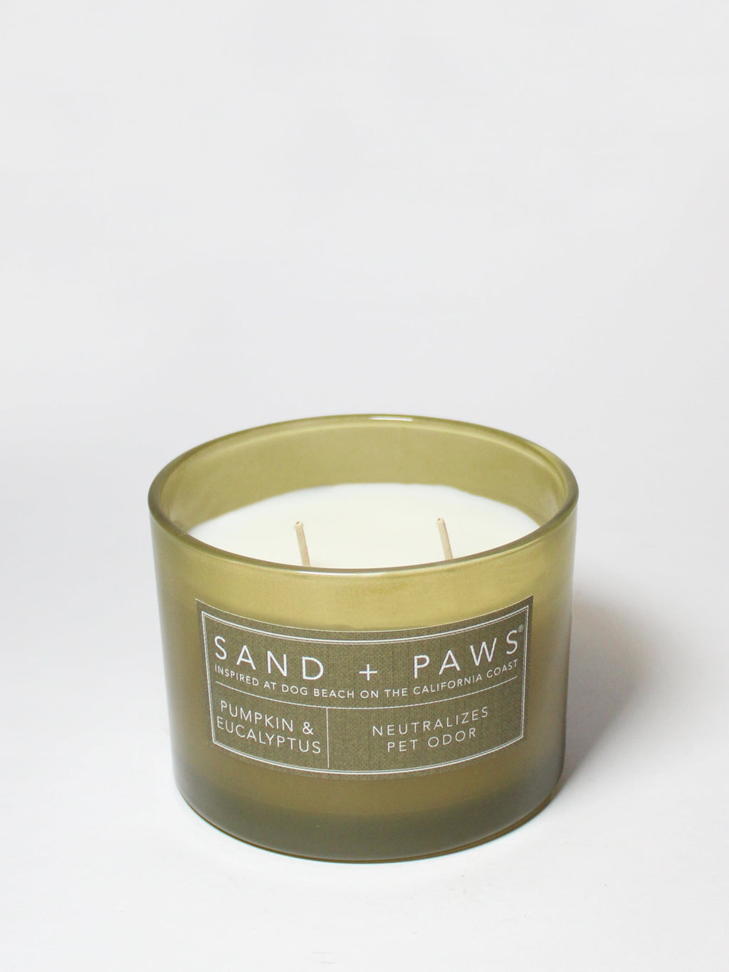 Elegant Sand + Paws Pumpkin & Eucalyptus 12 oz scented candle