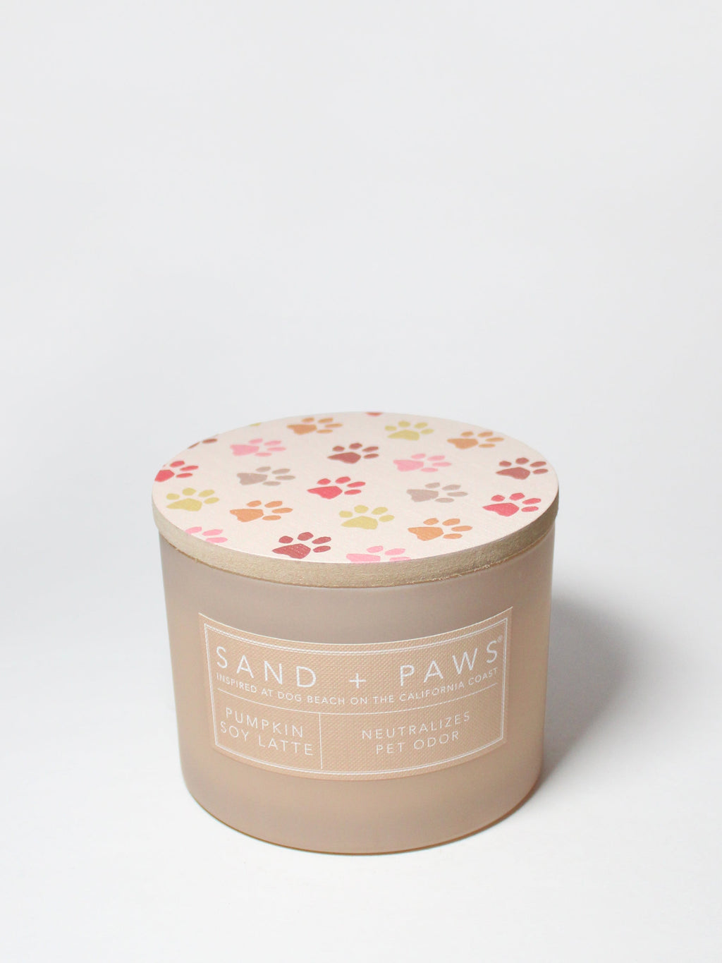 Elegant Sand + Paws Pumpkin Soy Latte 12 oz scented candle