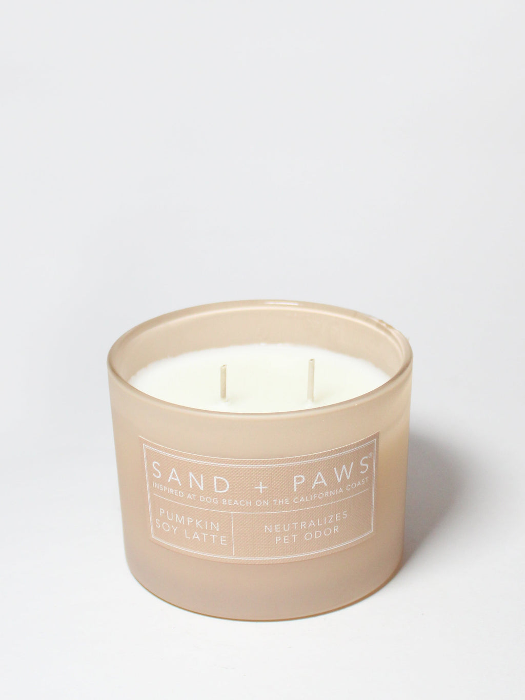 Elegant Sand + Paws Pumpkin Soy Latte 12 oz scented candle
