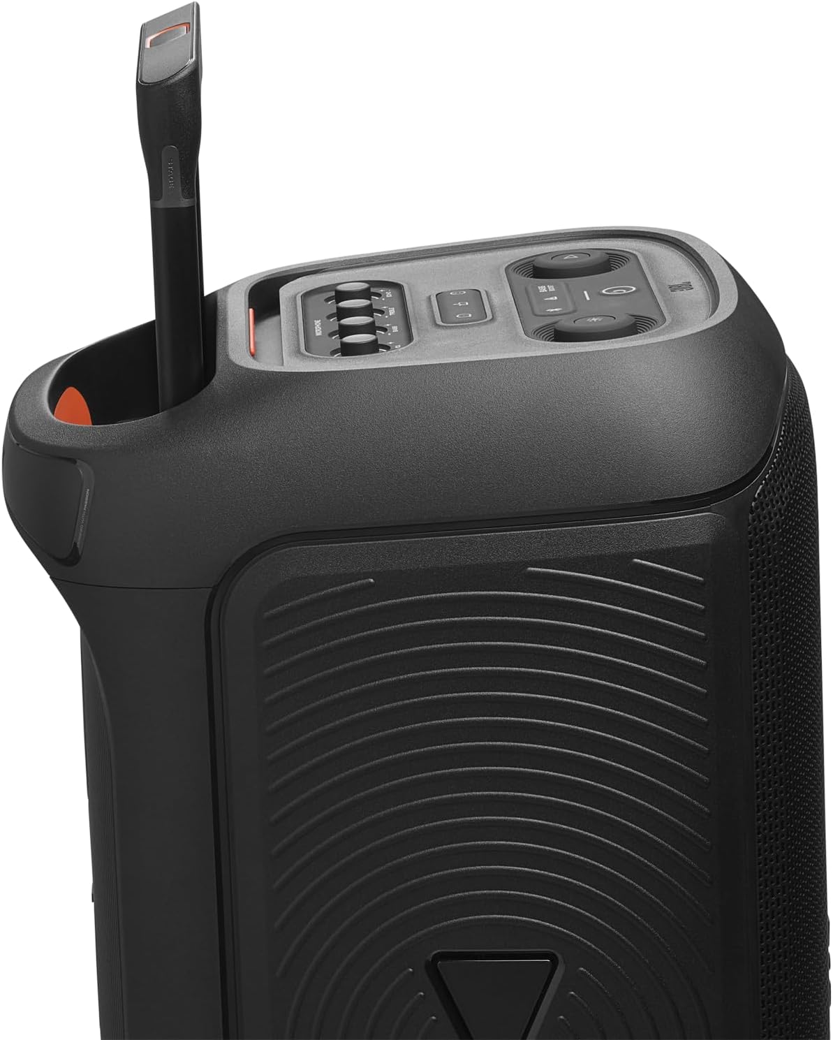 JBL PartyBox Stage 320 Portable Party Speaker with Wireless Two Microphone System (Black)