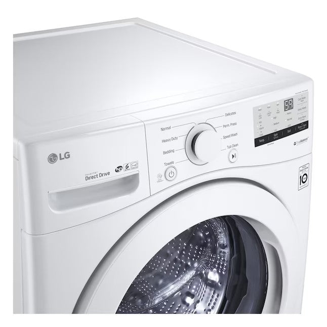 LG 4.5-cu ft High Efficiency Stackable Front-Load Washer (White) ENERGY STAR