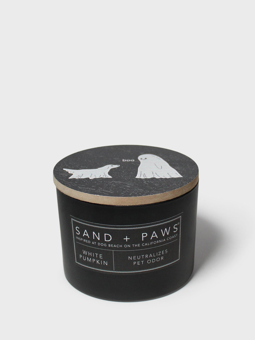 Elegant Sand + Paws White Pumpkin 12 oz scented candle