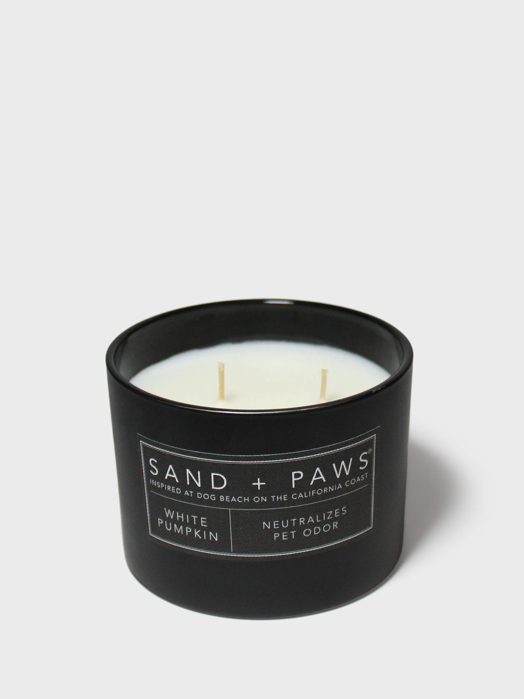 Elegant Sand + Paws White Pumpkin 12 oz scented candle