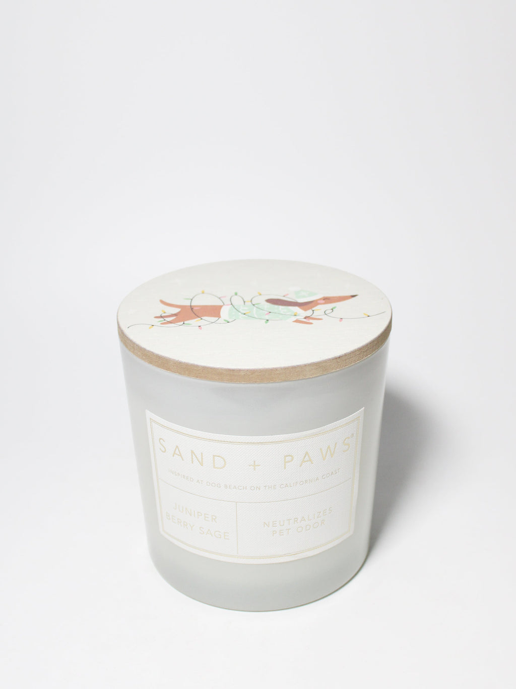 Elegant Sand + Paws Juniper Berry Sage 21 oz scented candle