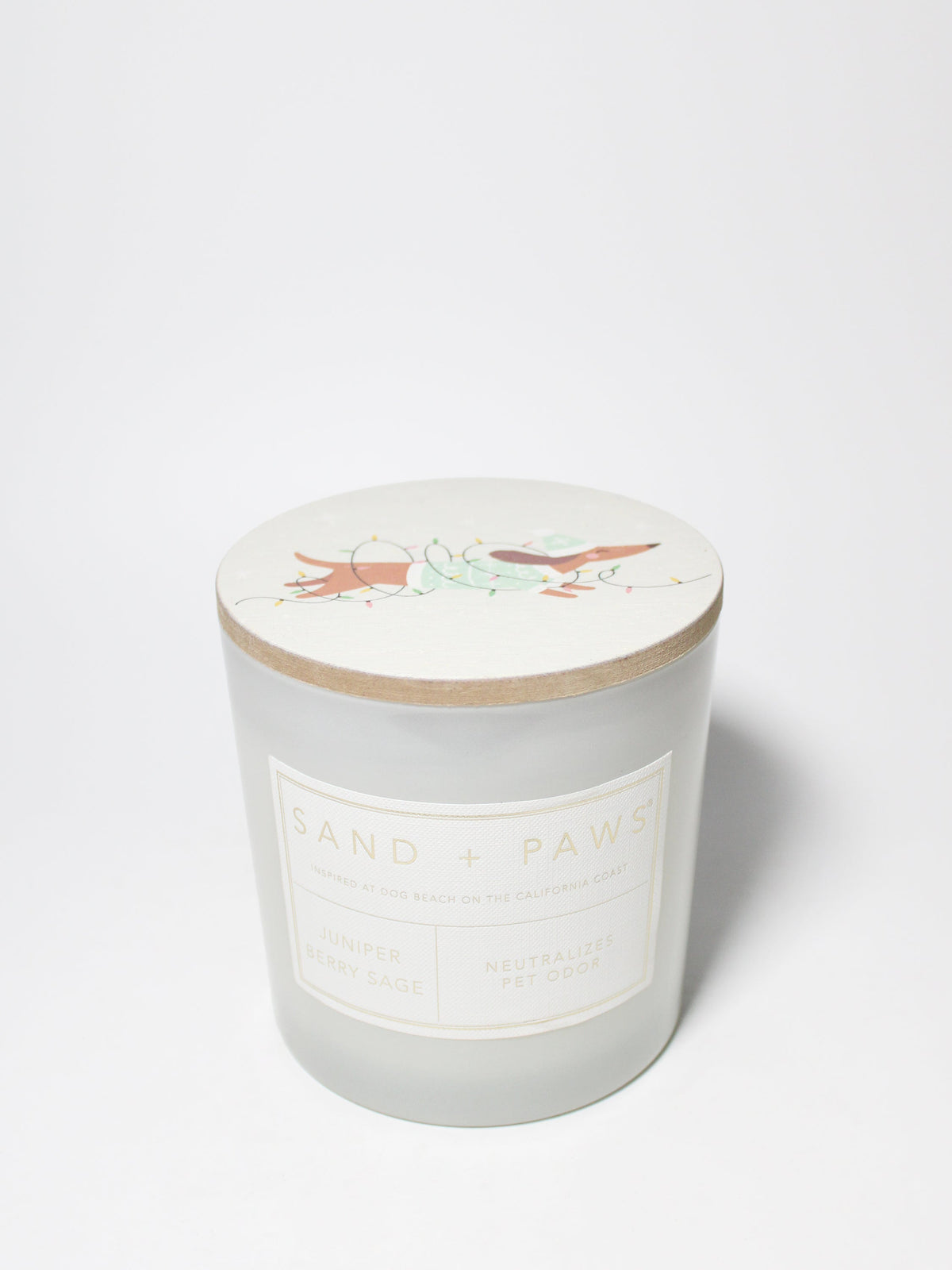 Elegant Sand + Paws Juniper Berry Sage 21 oz scented candle
