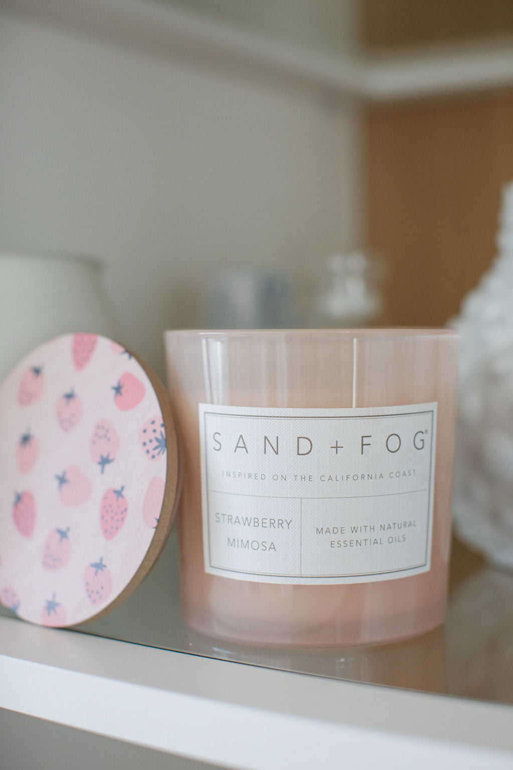 Elegant Strawberry Mimosa 21 oz scented candle