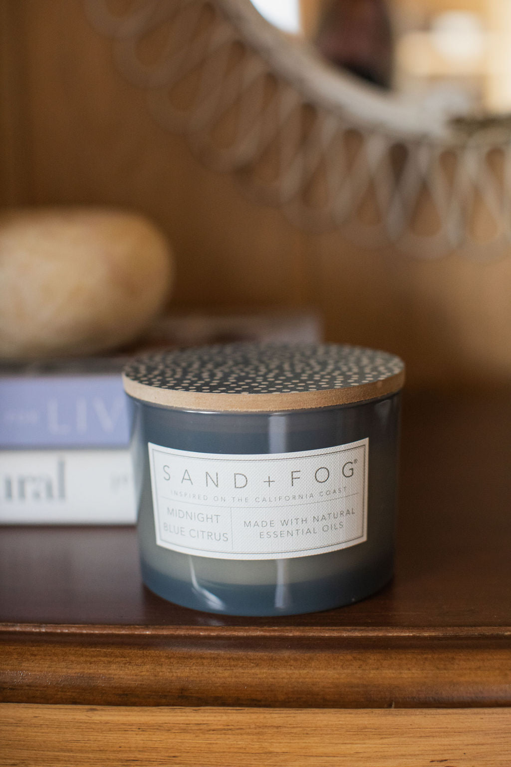 Elegant Midnight Blue Citrus 12 oz scented candle