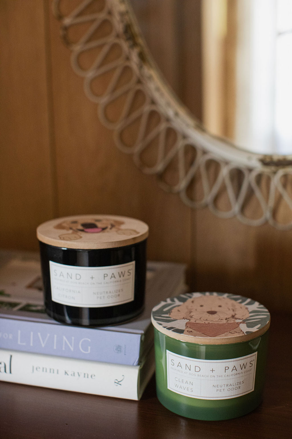 Elegant Sand + Paws Clean Waves 12 oz scented candle