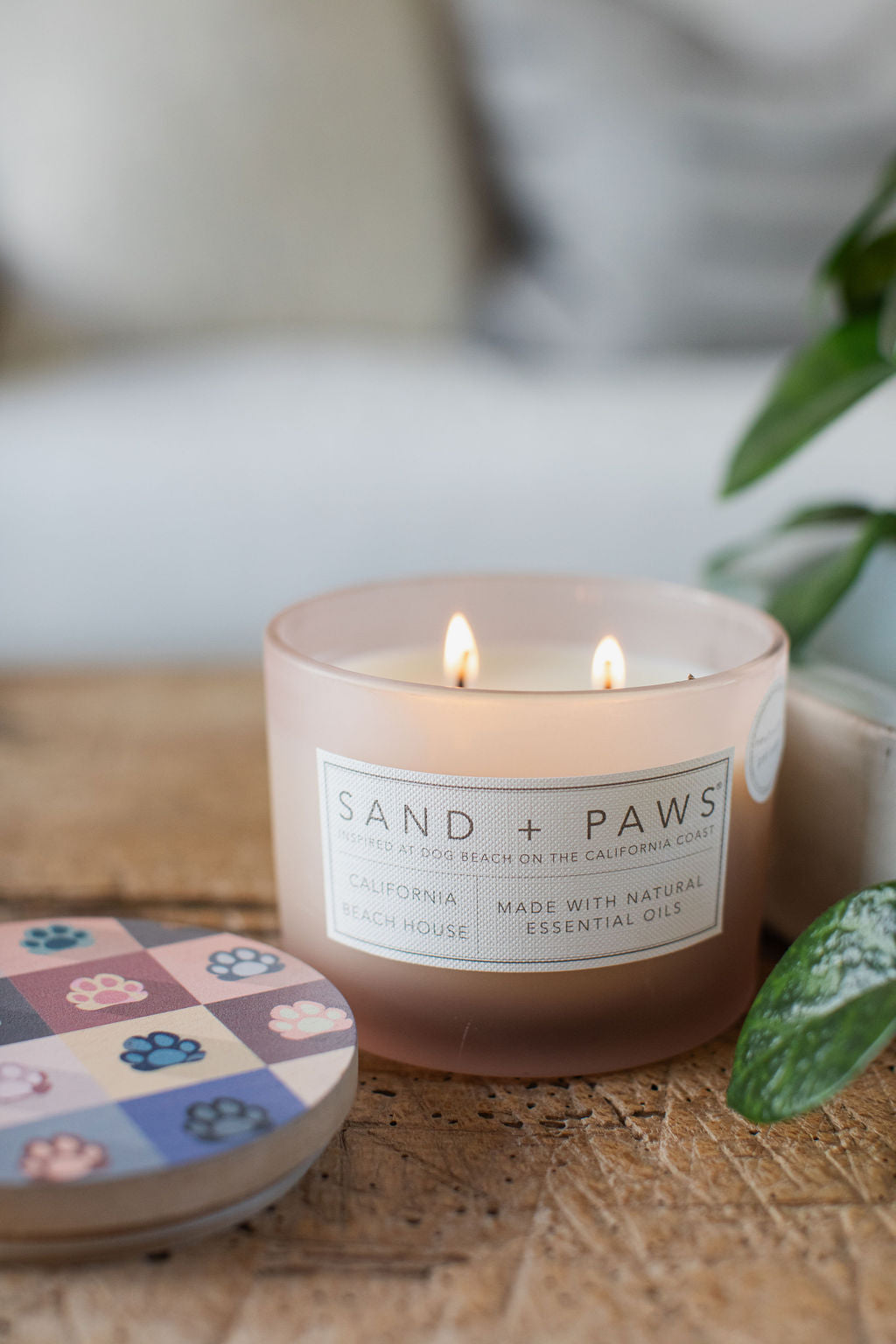 Elegant Sand + Paws California Beach House 12 oz scented candle