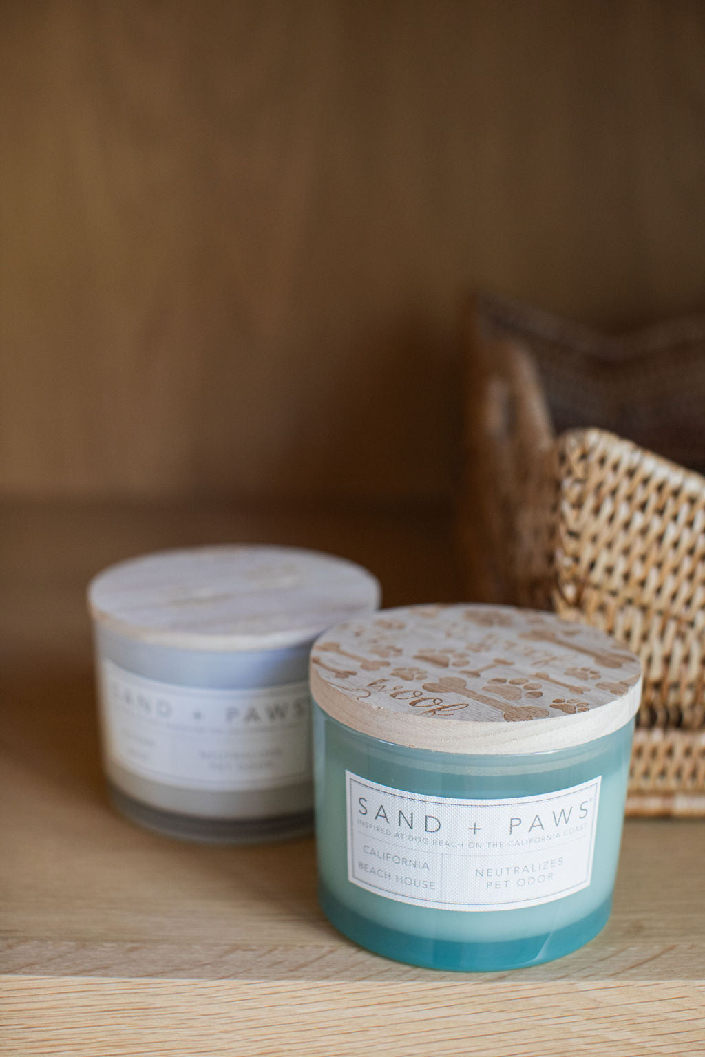Elegant Sand + Paws California Beach House 12 oz scented candle