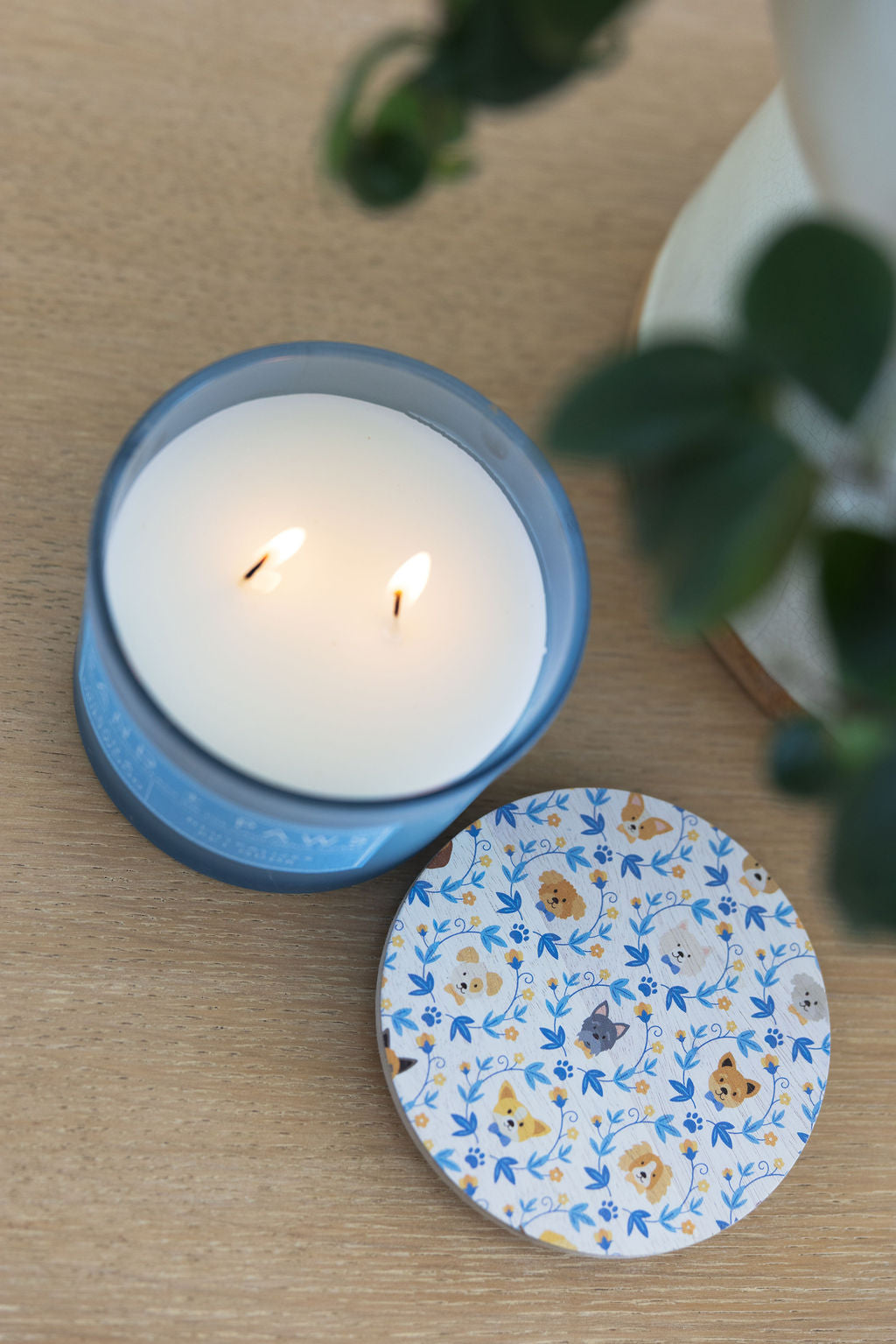 Elegant Sand + Paws Ocean & Driftwood 12 oz scented candle