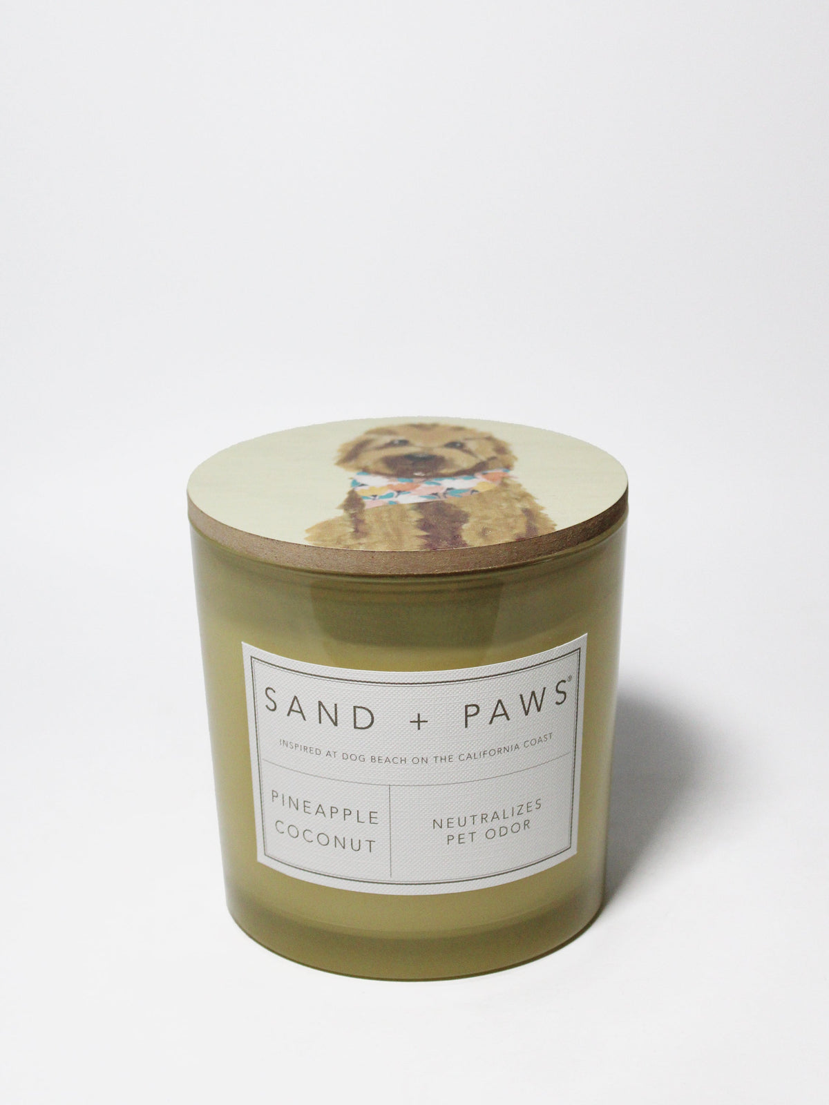 Elegant Sand + Paws Pineapple Coconut 21 oz scented candle