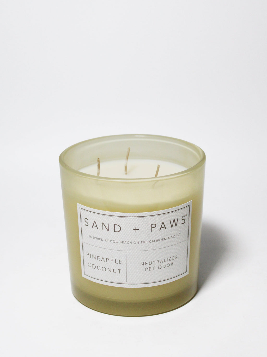 Elegant Sand + Paws Pineapple Coconut 21 oz scented candle