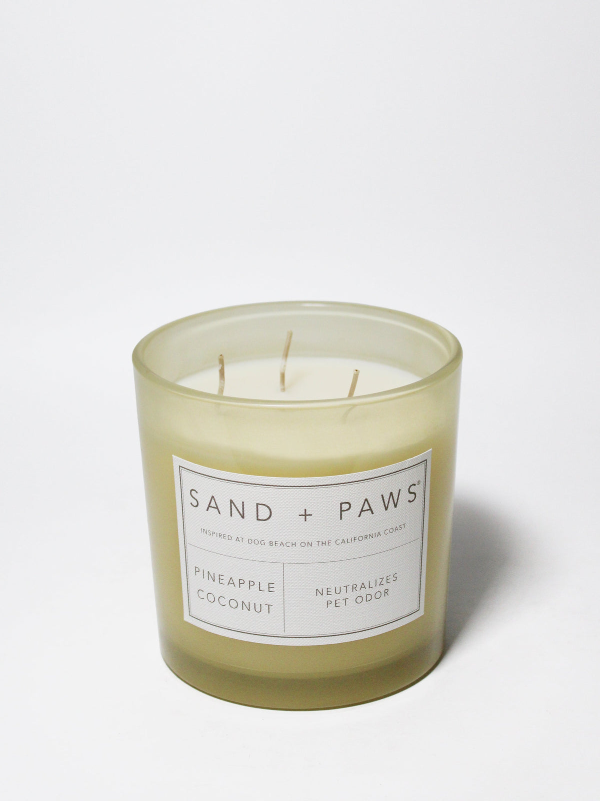 Elegant Sand + Paws Pineapple Coconut 21 oz scented candle