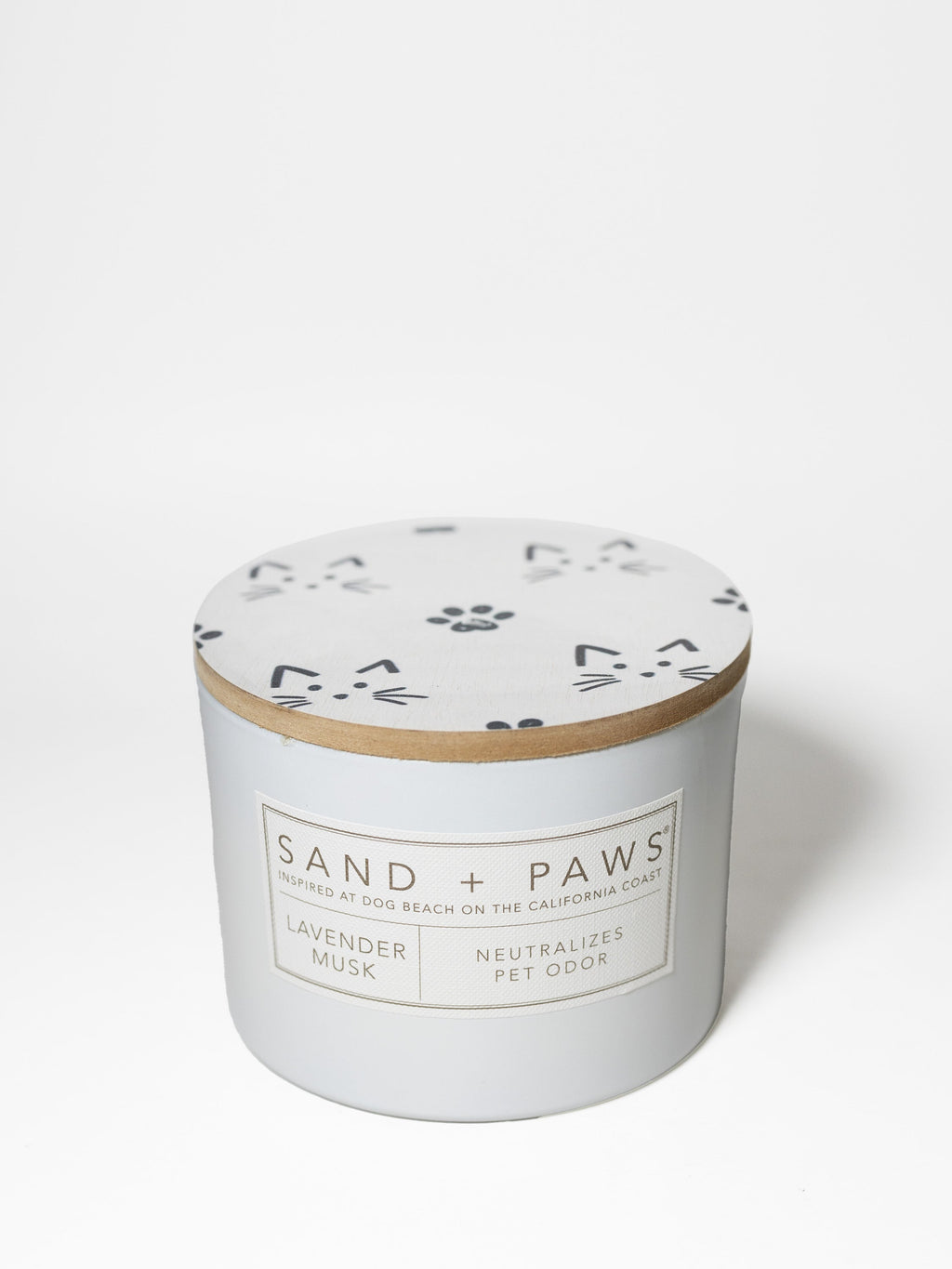 Elegant Sand + Paws Lavender Musk 12 oz scented candle