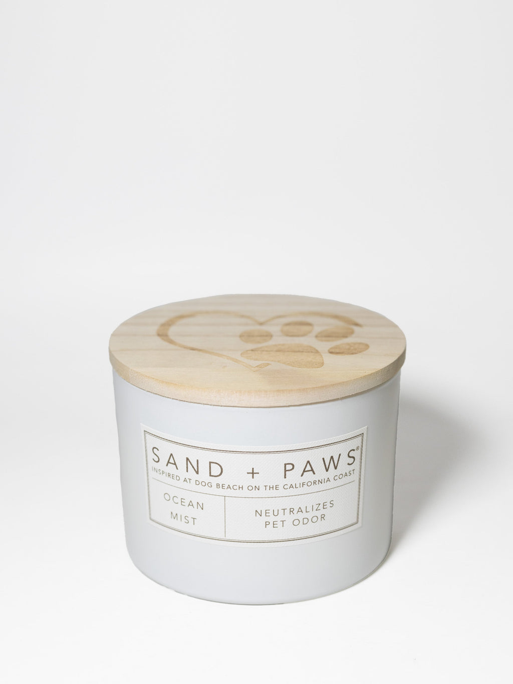Elegant Sand + Paws Ocean Mist 12 oz scented candle
