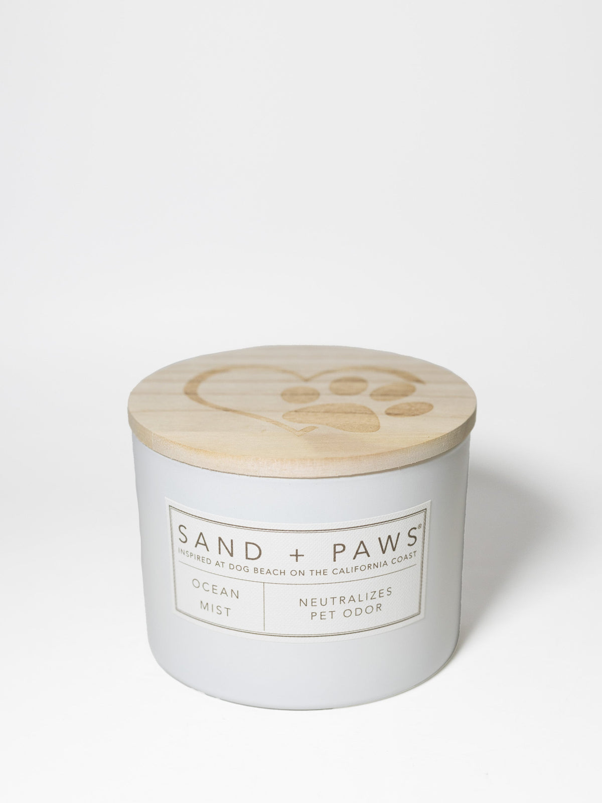 Elegant Sand + Paws Ocean Mist 12 oz scented candle