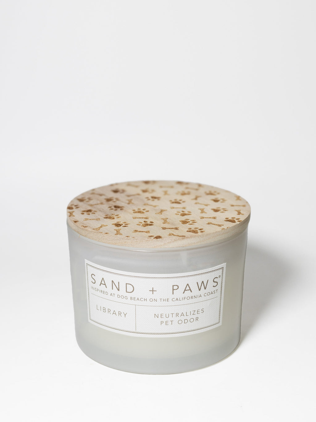 Elegant Sand + Paws Library 12 oz scented candle