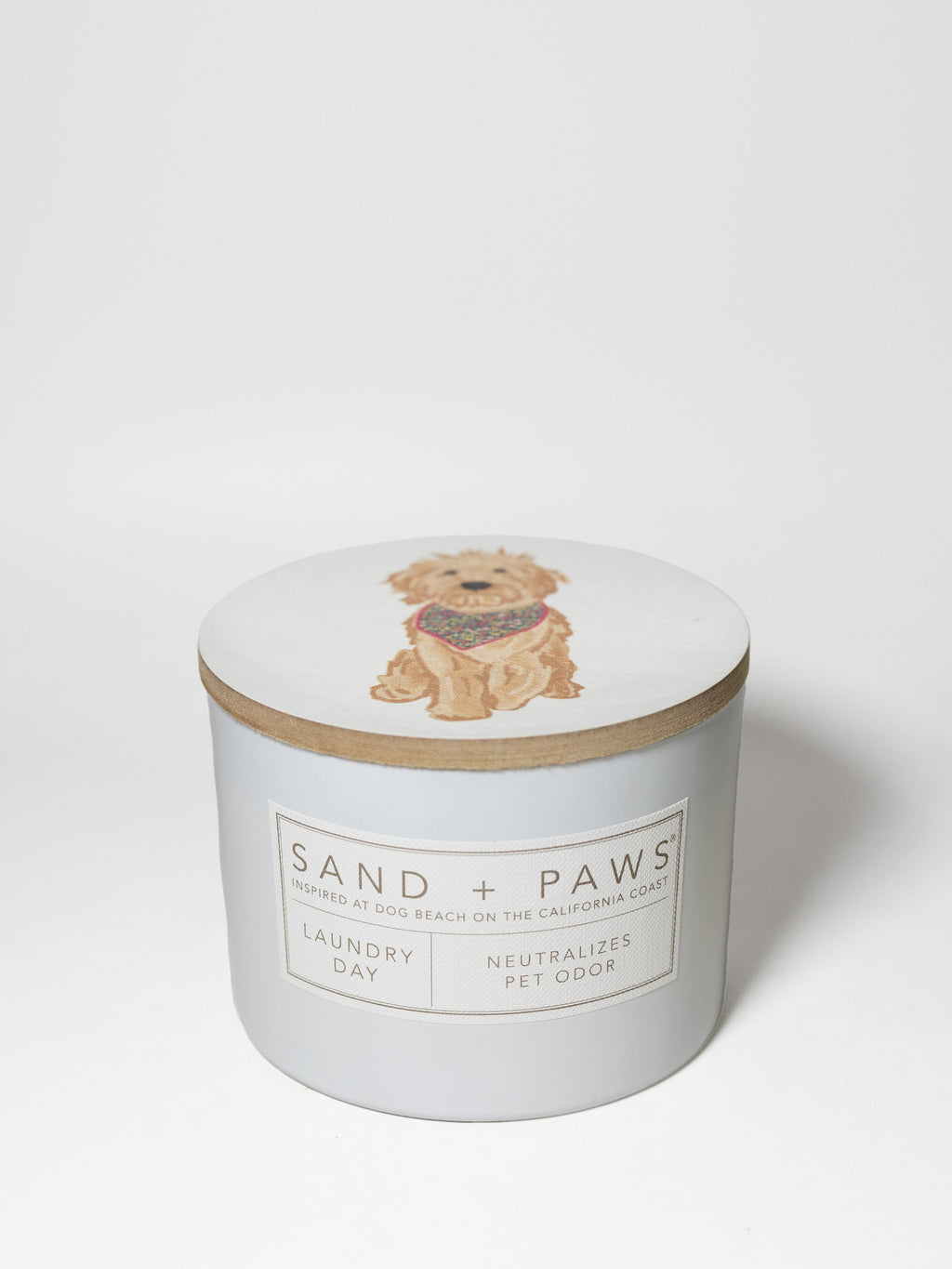 Elegant Sand + Paws Laundry Day 12 oz scented candle