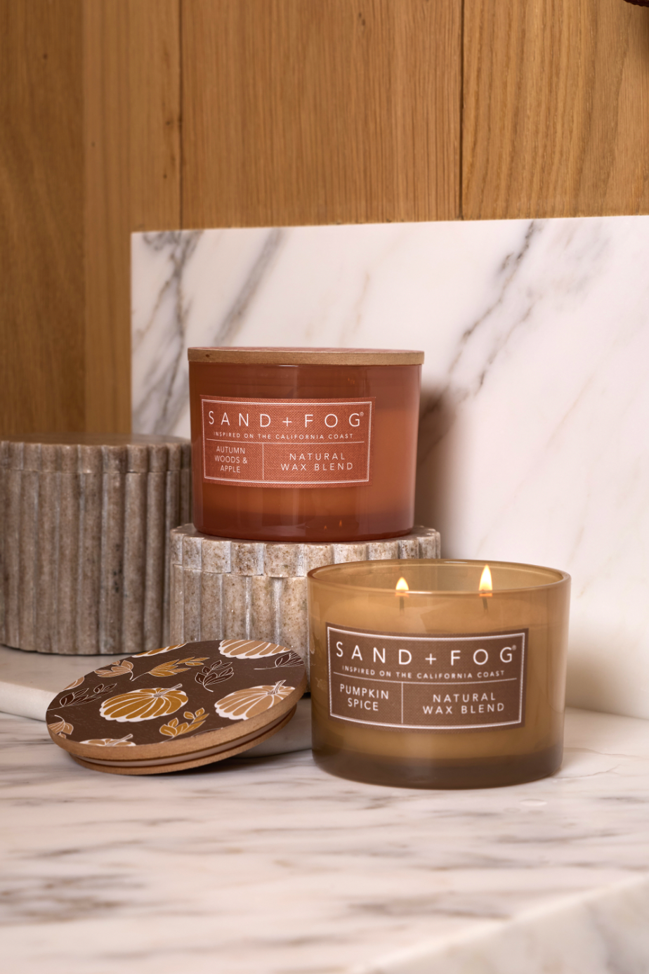 Elegant Autumn Woods & Apple 12 oz scented candle