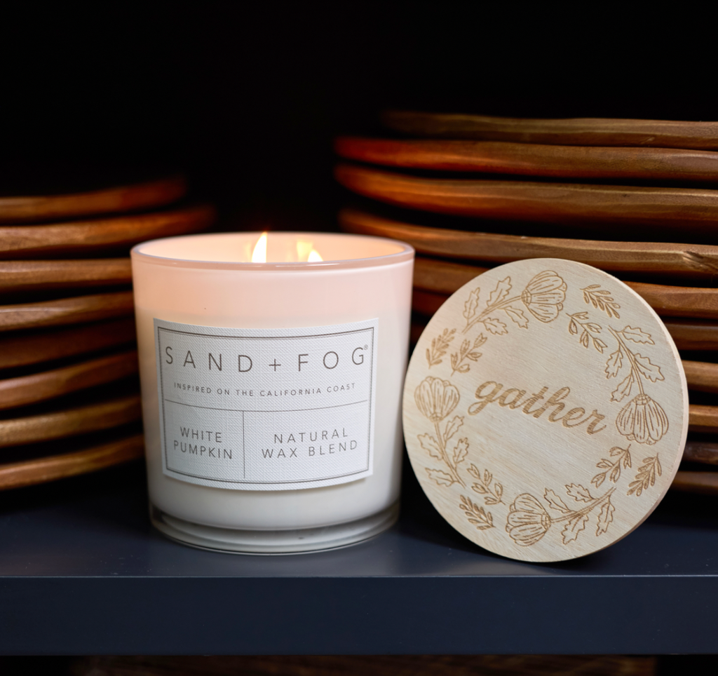 Elegant White Pumpkin 21 oz scented candle