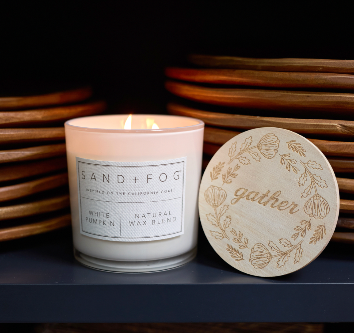 Elegant White Pumpkin 21 oz scented candle