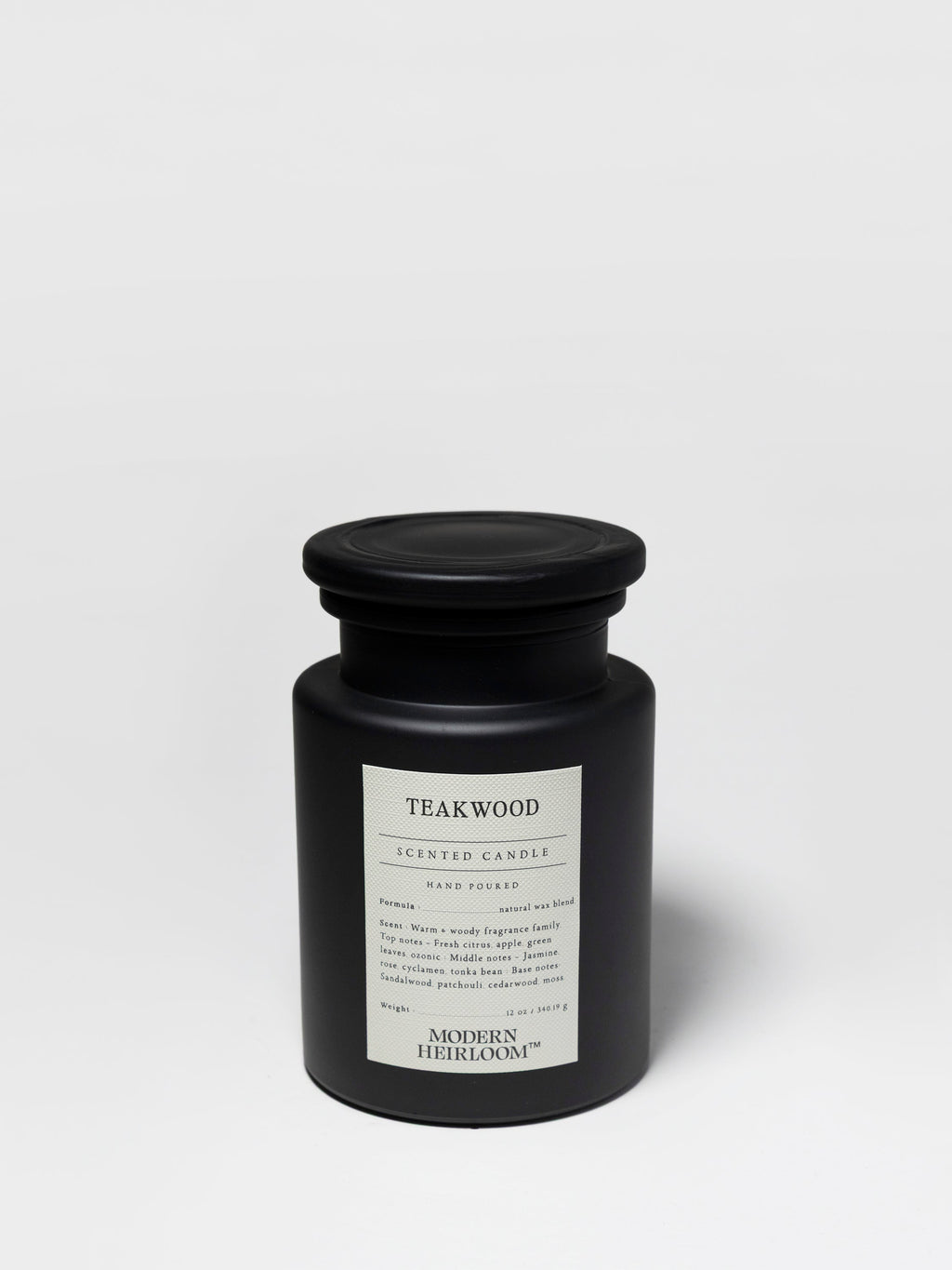 Elegant Teakwood 12 oz scented candle