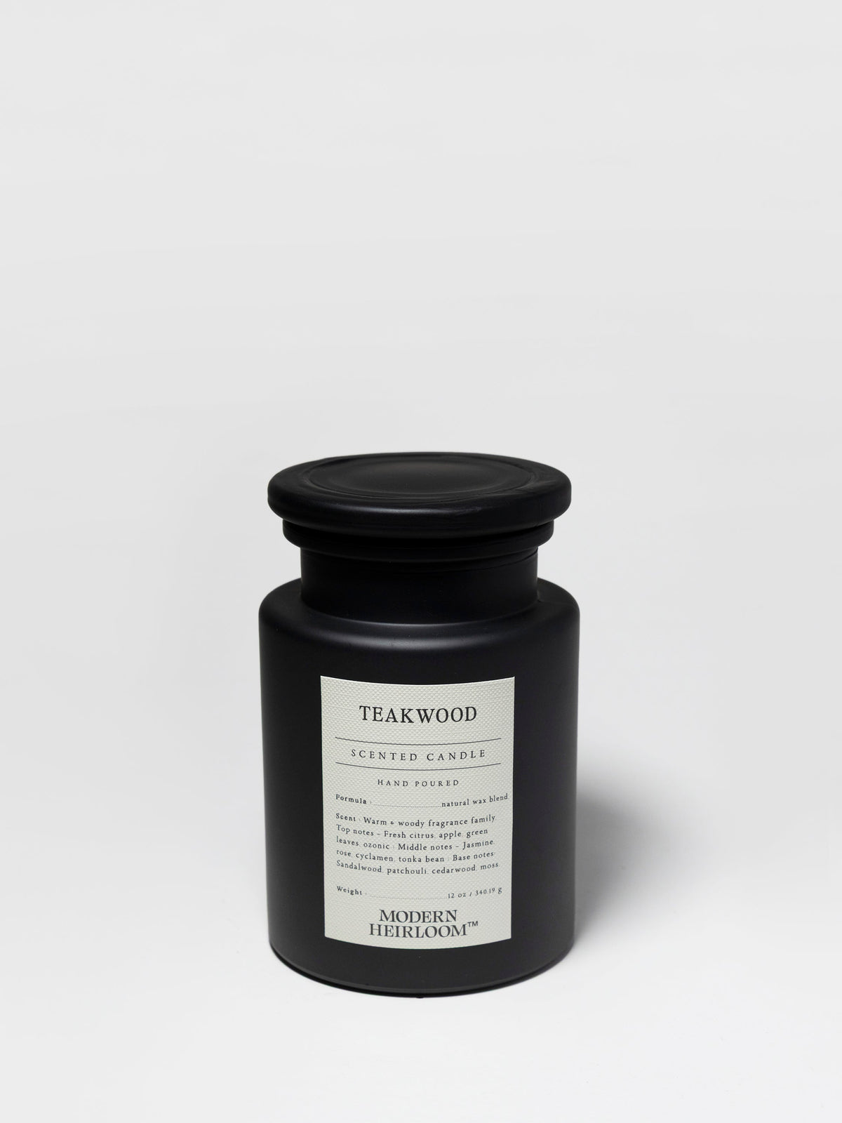 Elegant Teakwood 12 oz scented candle