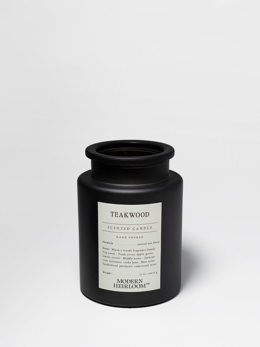Elegant Teakwood 12 oz scented candle