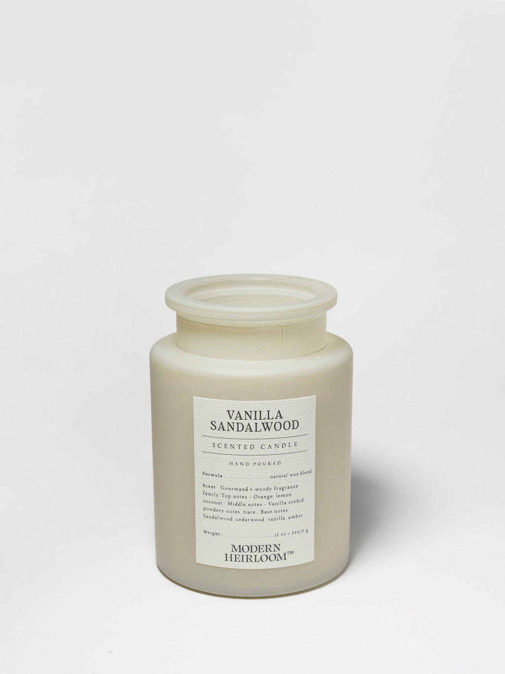 Elegant Vanilla Sandalwood 12 oz scented candle