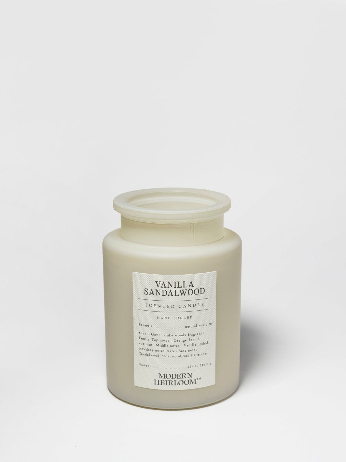 Elegant Vanilla Sandalwood 12 oz scented candle
