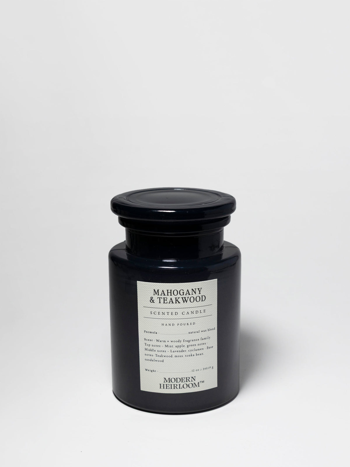 Elegant Mahogany & Teakwood 12 oz scented candle