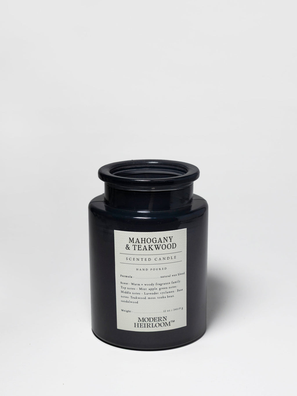 Elegant Mahogany & Teakwood 12 oz scented candle