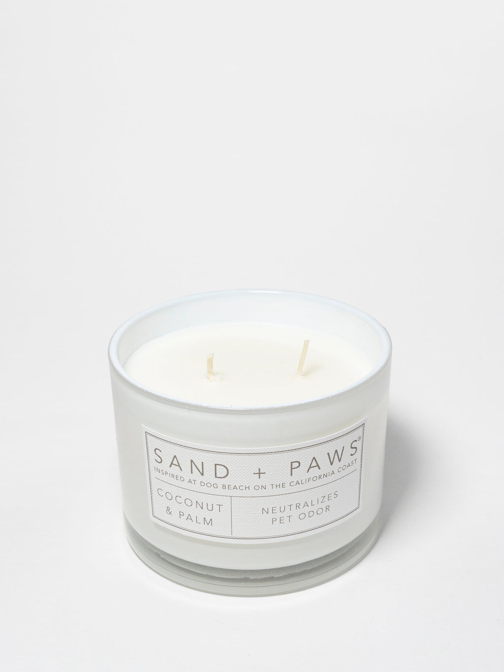Elegant Sand + Paws Coconut & Palm 12 oz scented candle