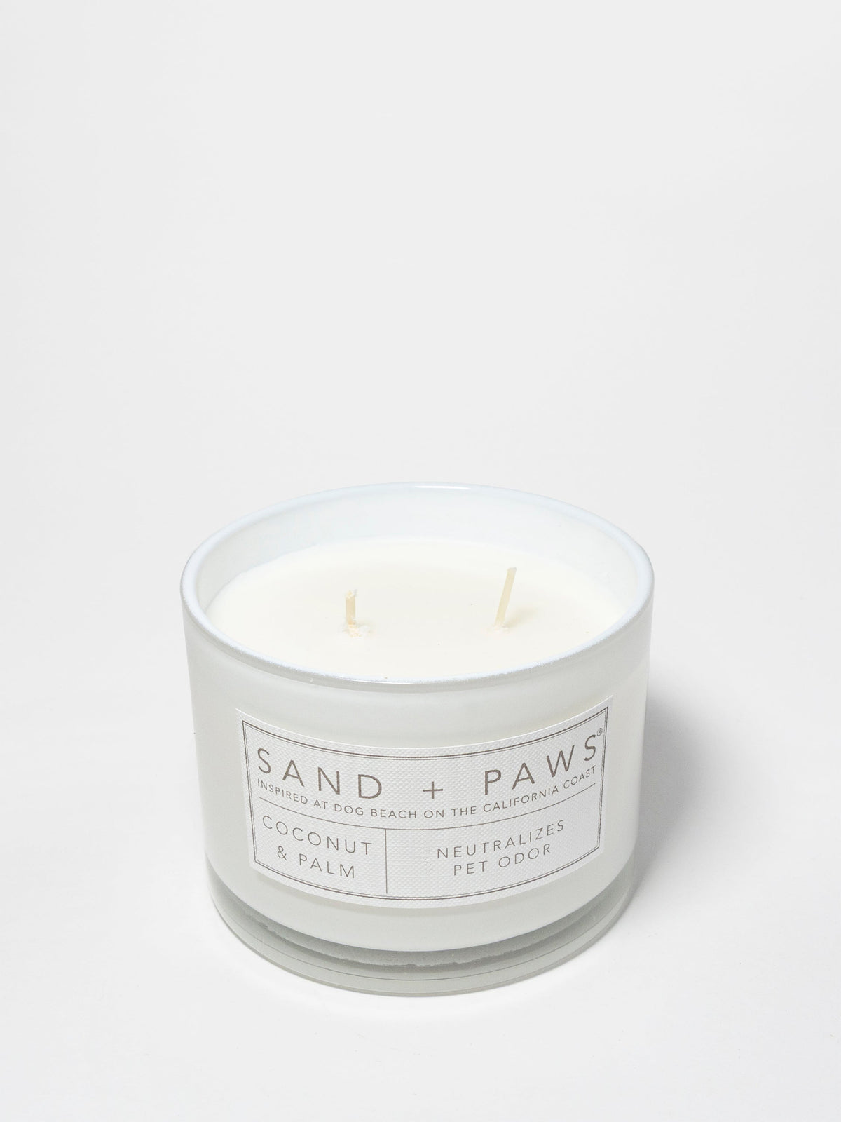Elegant Sand + Paws Coconut & Palm 12 oz scented candle