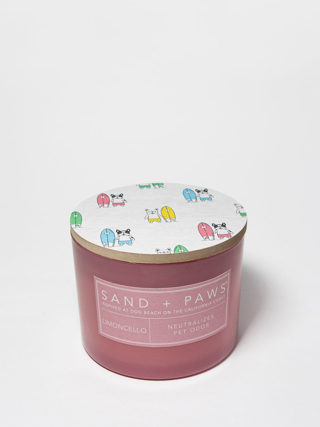 Elegant Sand + Paws Limoncello 12 oz scented candle
