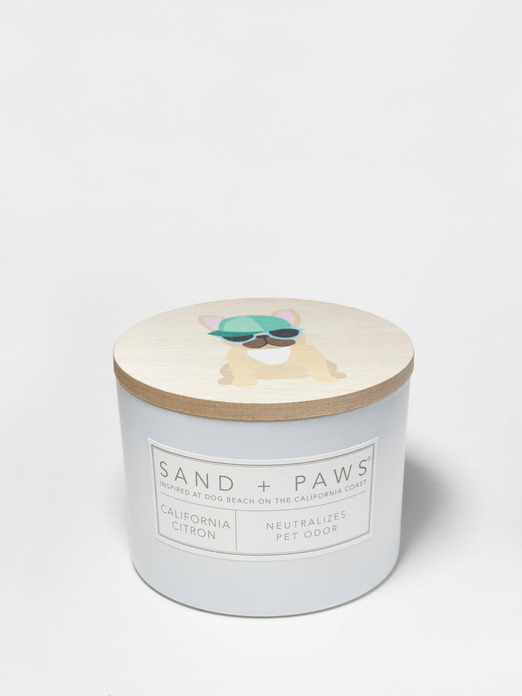 Elegant Sand + Paws California Citron 12 oz scented candle